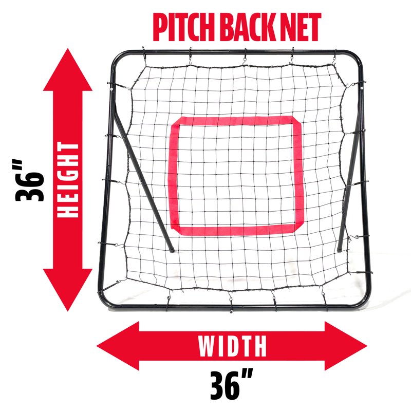 Youth Baseball Practice Set with Tee, Bases & Rebounder Net - Kids Sports Equipment