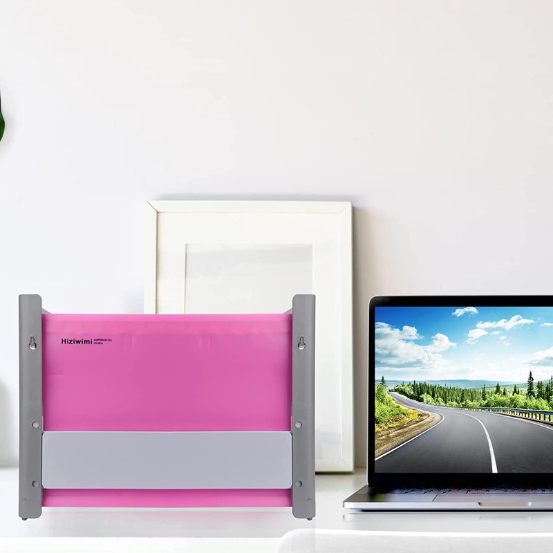 15 Pack PVC Hanging File Folders Letter Size Color-Coded Office Organizer