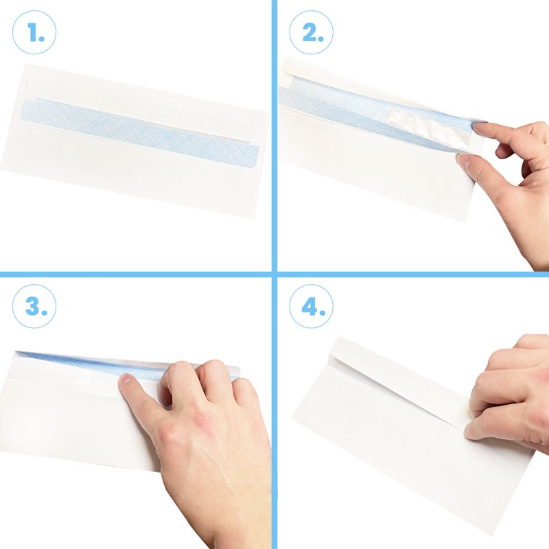 Security Window Envelopes for Checks 500 Pack Self-Seal Business Mailers