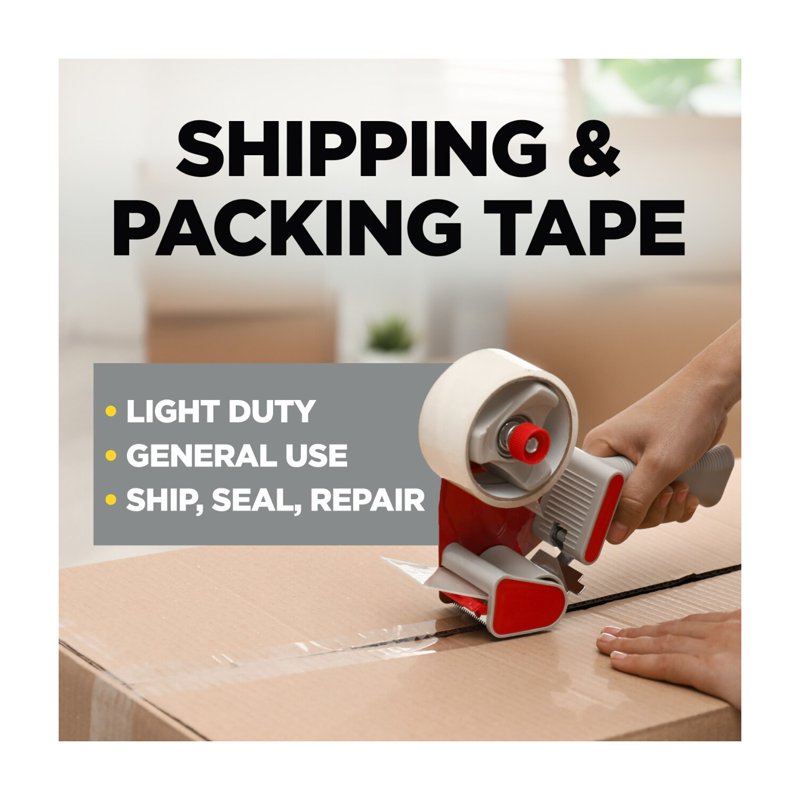 Shipping Packaging Tape 1.88 x 54.6 Yards Refill Roll - Heavy Duty Sealing