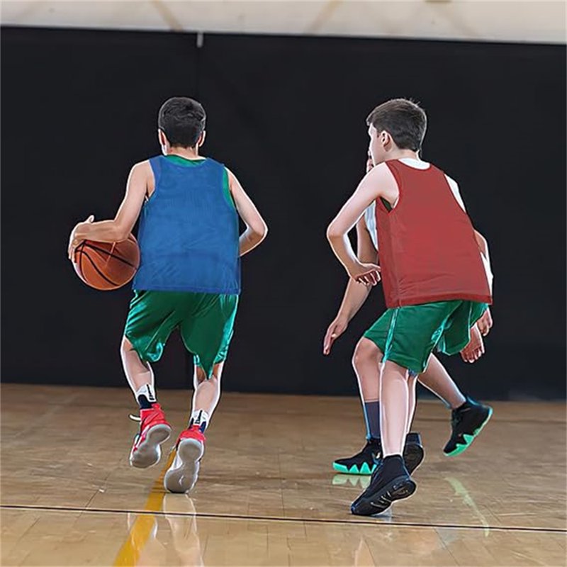 Youth & Kids Sports Team Pinnies - Mesh Practice Vests for Football, Basketball, Soccer, and More