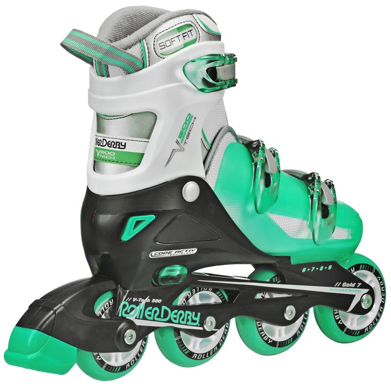 Women's Inline Skates with Adjustable Sizing - Indoor & Outdoor Speed Skating
