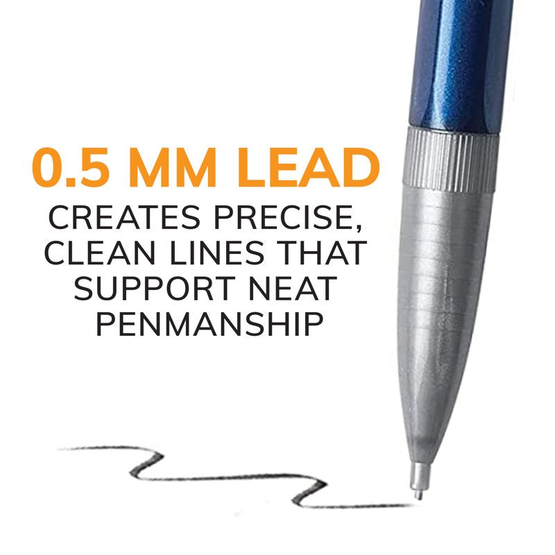 Precision Mechanical Pencils 0.5mm - 144 Pack, Erasable, No Sharpening Needed