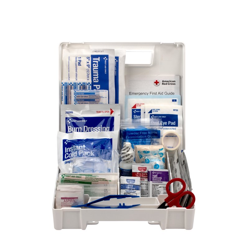 25 Person ANSI A+ First Aid Kit with Waterproof Case - OSHA Compliant