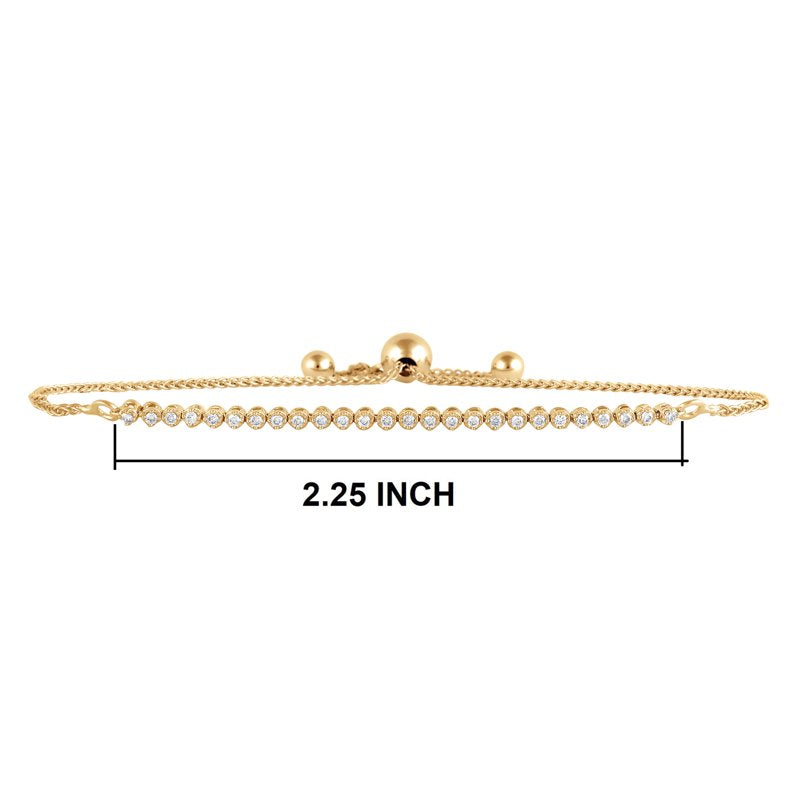 Lab Grown Diamond Bracelet for Women 1/4 Ct in Sterling Silver, Multiple Carats