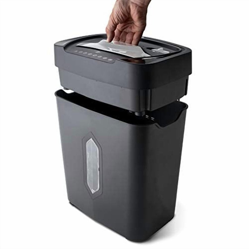 12-Sheet Crosscut Paper Credit Card Shredder with 5.2-Gallon Basket