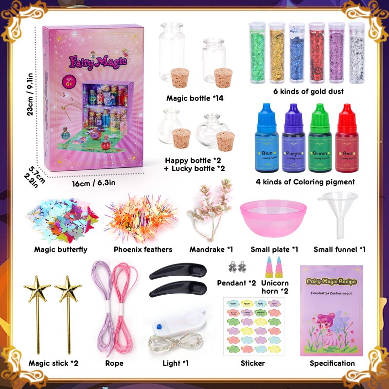 Magic Potion Making Kit for Girls Ages 6-12 - Creative Arts & Crafts Set