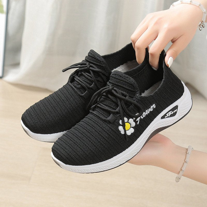 Women's Floral Print Bowling Shoes with Arch Support Non-Slip Athletic Footwear