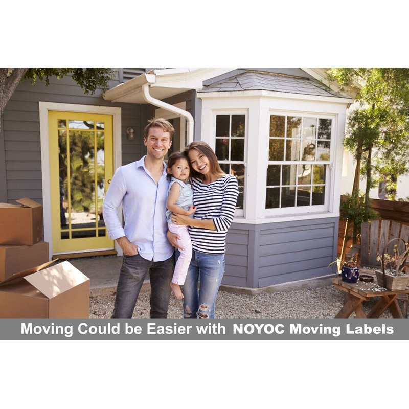 Home Moving Labels 300 Pack - 3x2 Inch Color Coded Adhesive Stickers for Boxes