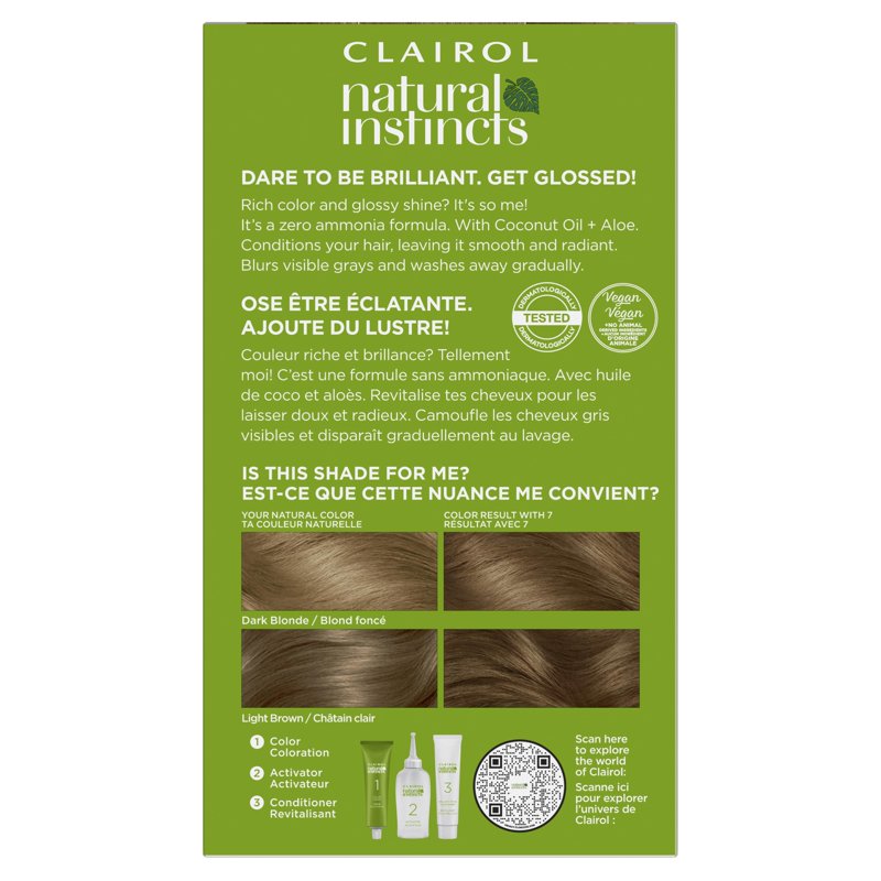 Demi-Permanent Hair Color Creme - Natural-Looking Blonde Hair Dye, 1 Application