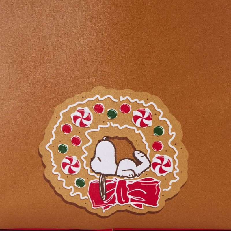 Peanuts Loungefly Snoopy Gingerbread Mini Backpack - Holiday Gift Bag for Fans