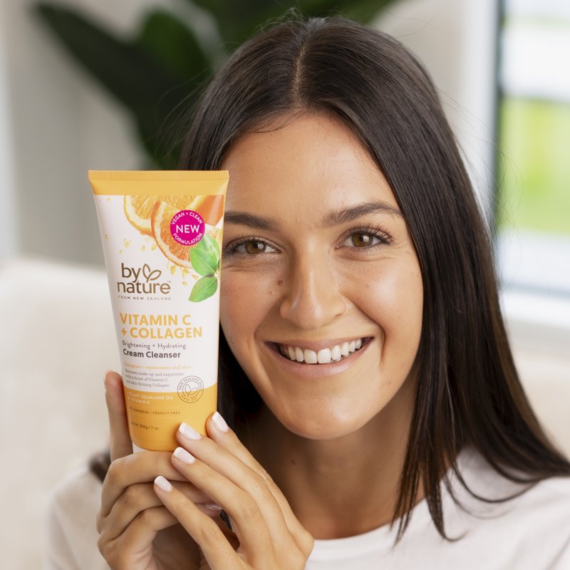 Vitamin C Collagen Brightening Hydrating Cream Cleanser for Dry Skin - 6 Pack