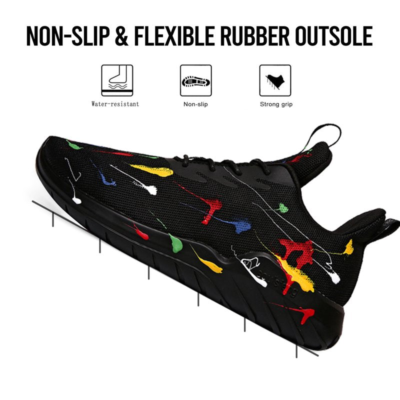 Kids Tennis Shoes Lightweight Breathable Running Sneakers for Boys & Girls