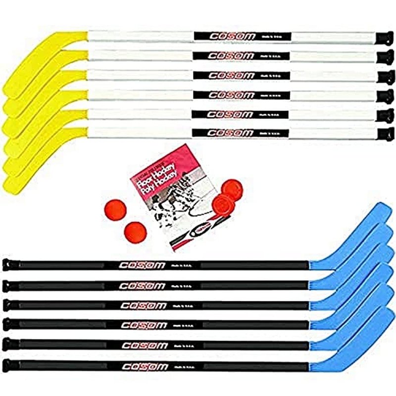 Junior Hockey Sticks for Kids - 16 Pieces, 43-Inch Standard Shafts