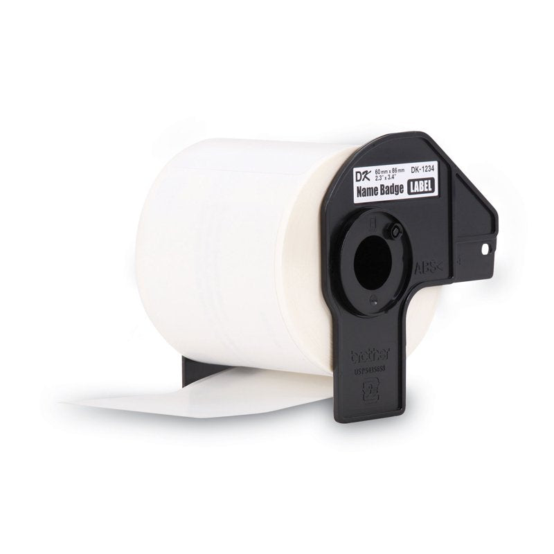 Brother Adhesive Name Badge Labels White Paper 2.3 x 3.4 Inches - 260 Labels