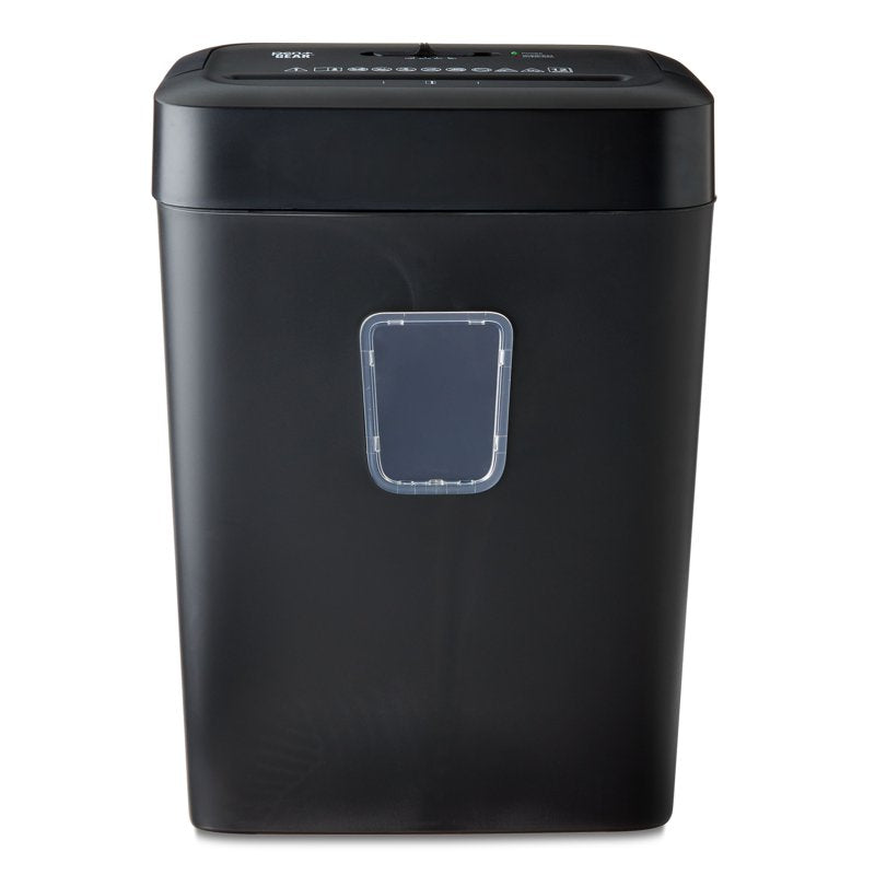 Cross-Cut Paper and Credit Card Shredder - 12 Sheets, 5.55 Gal Bin, Black