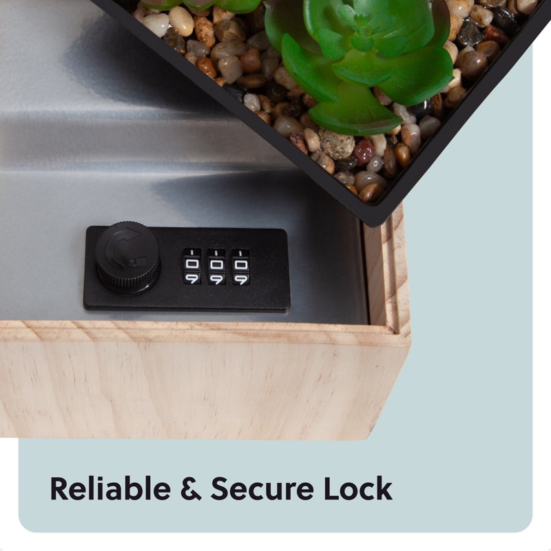 Diversion Safe Plant Pot with Combination Lock - Hidden Cash and Jewelry Storage