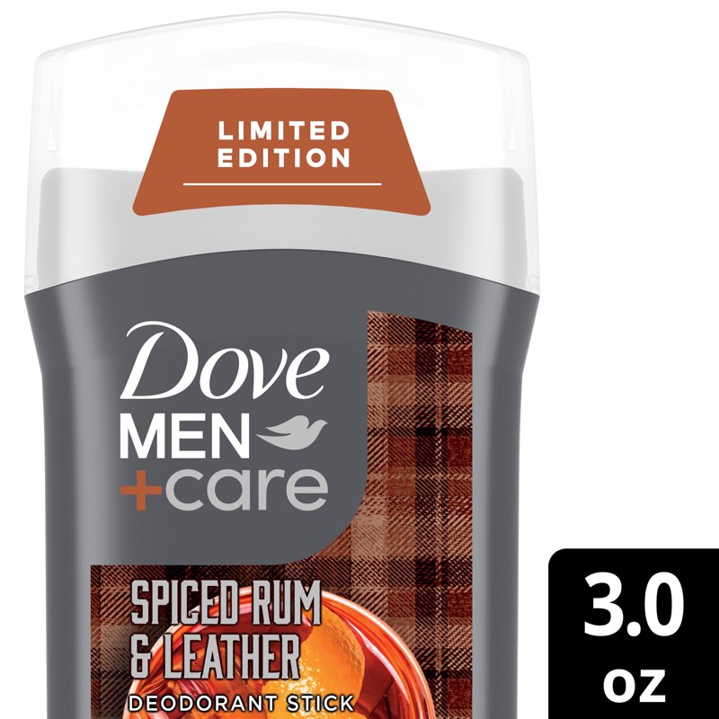 Men's Spiced Rum & Leather Deodorant Stick - Long-Lasting, Aluminum-Free