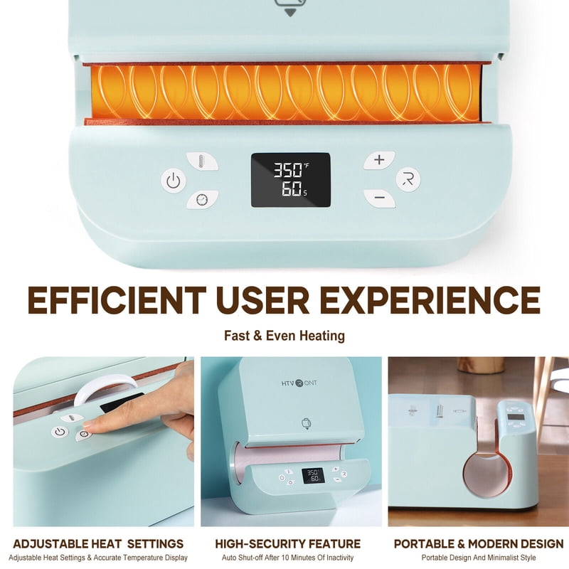 Automatic Heat Press Machine & Tumbler Press Bundle for DIY Crafts