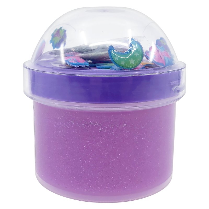 Kids Slime Toy with Glitter and Charms - Stretchy Fairy Slime for Ages 6+
