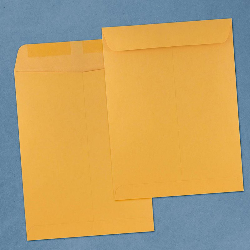 Large Open End Catalog Envelopes 12x15.5 Brown Kraft Manila 50 Pack