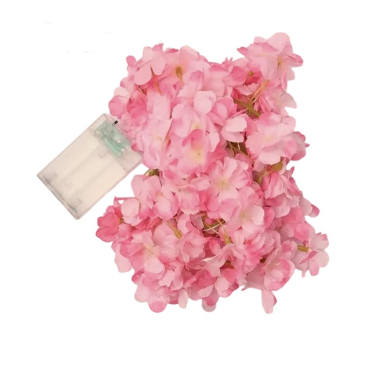 Cherry Blossom Vine String Lights - Copper Wire Fairy Lights for Indoor & Outdoor Decoration