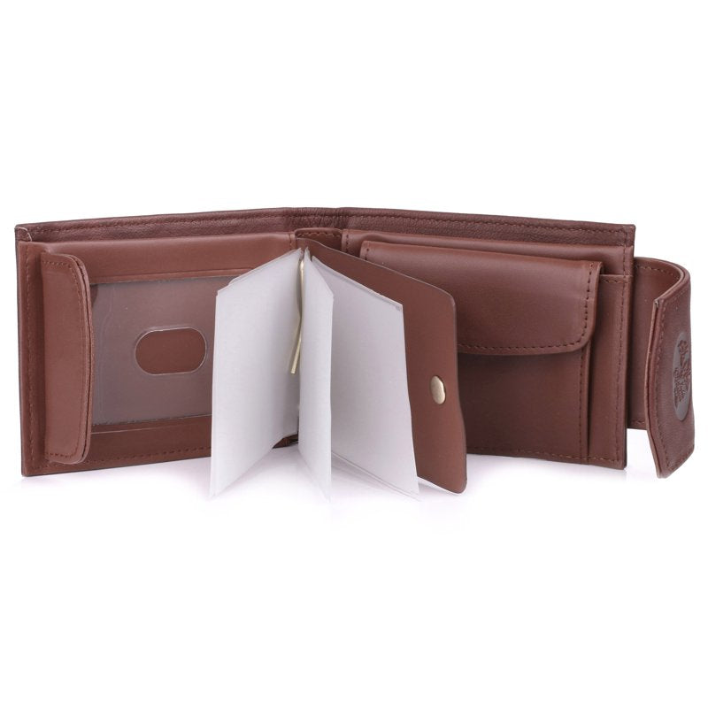 Women's Leather Convertible Billfold Wallet with Coin Pocket - Multiple Colors