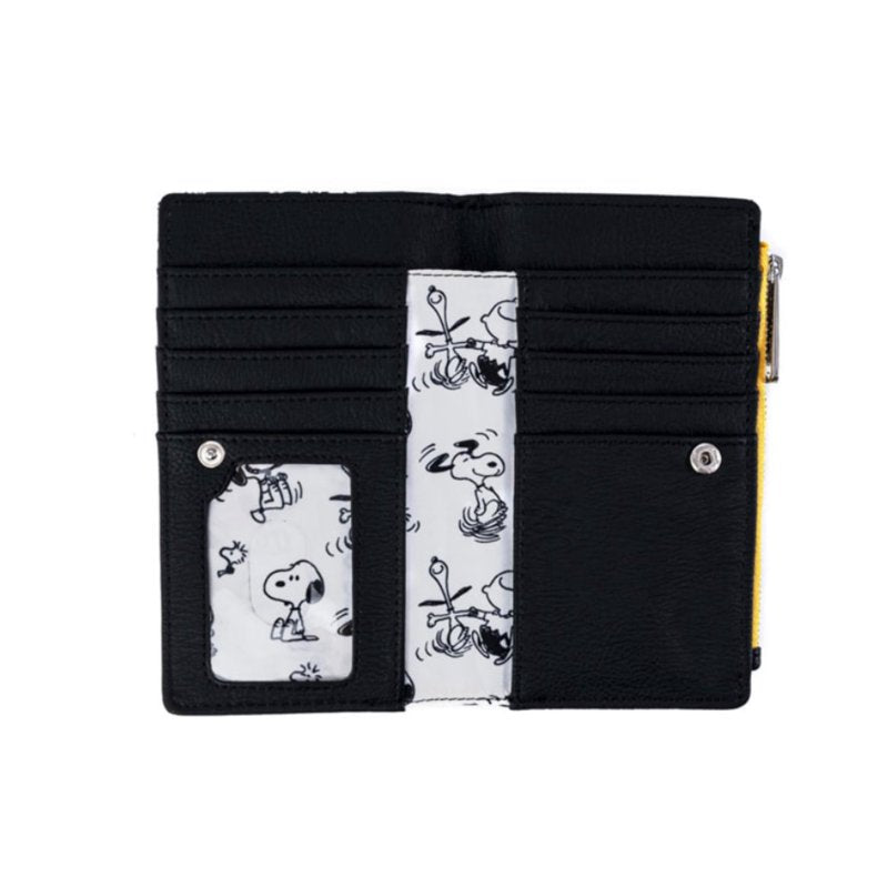 Loungefly Peanuts Snoopy and Woodstock Wallet - All Over Print Bifold Card Holder
