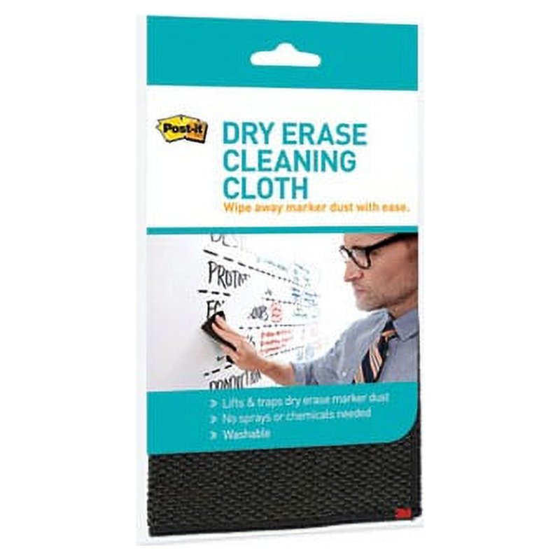 Post-it Dry Erase Cleaning Cloth - Reusable Whiteboard Dust Remover