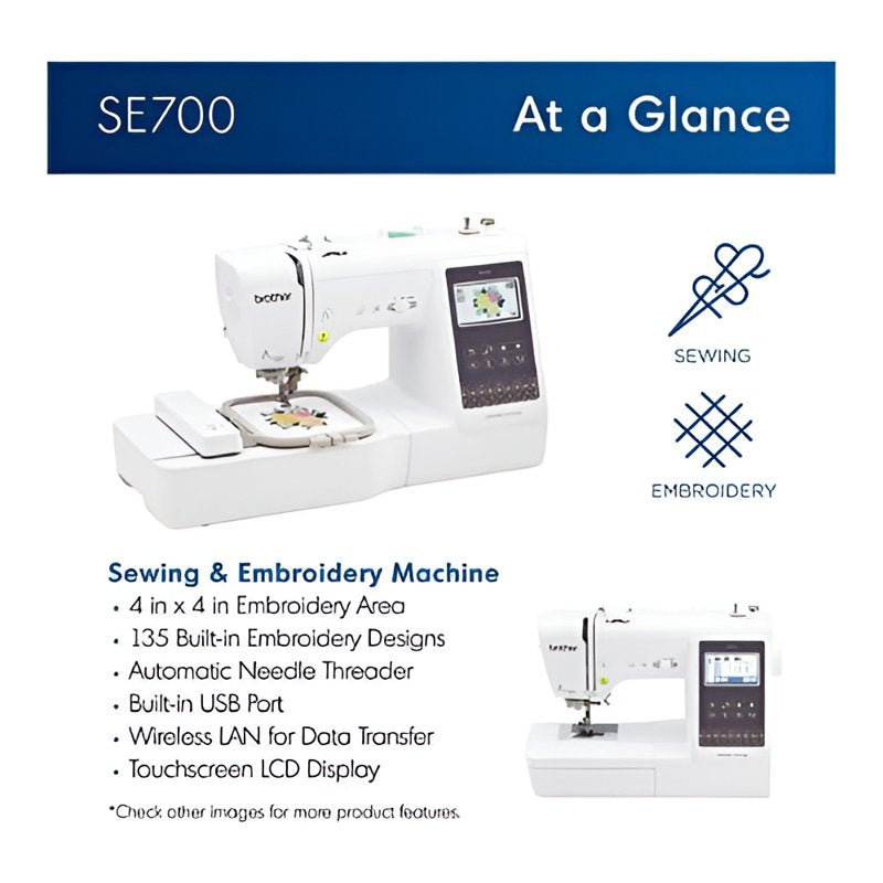 Brother SE700 Sewing and Embroidery Machine with Bonus Bundle