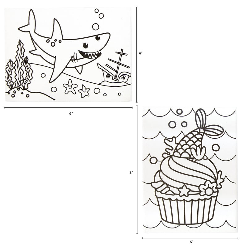 Paint Your Own Unicorn Cupcake Canvas Kit - DIY Art Set for Kids & Teens