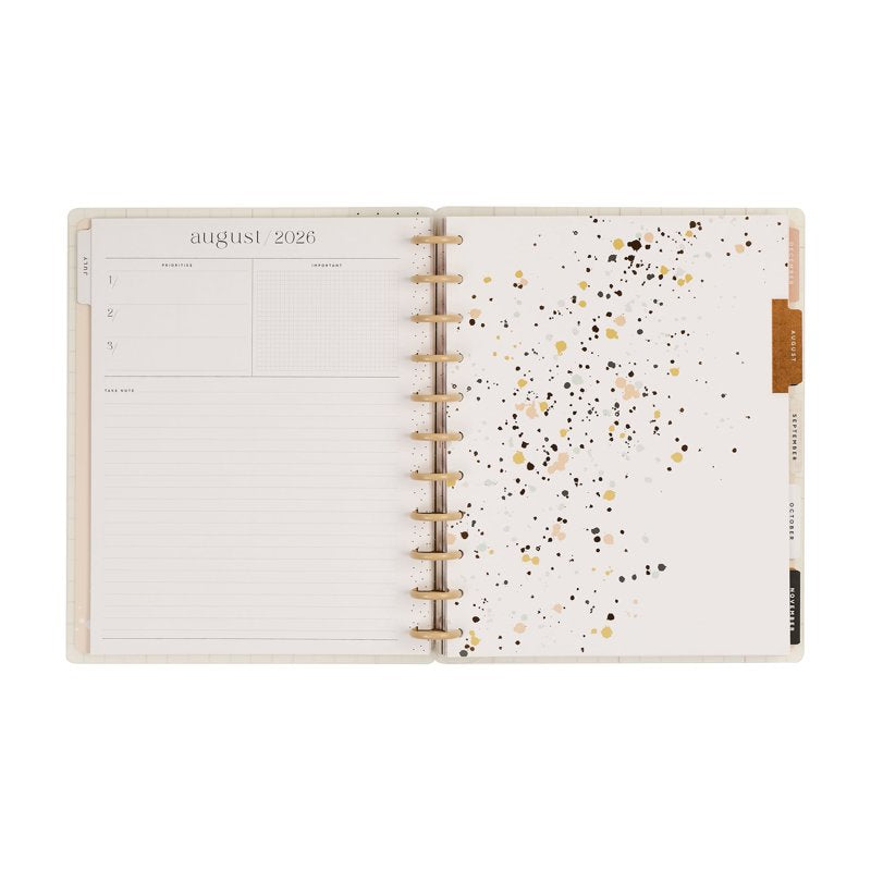 Big Teacher Planner Soft + Modern July 2026–June 2027 12-Month Disc Bound Organizer with Stickers