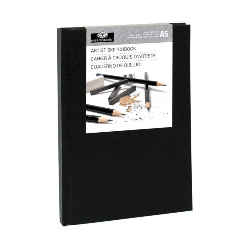 Artist Sketchbook Hardbound A3-A6 - Thick Paper, Durable Cover, Flat Lay Binding