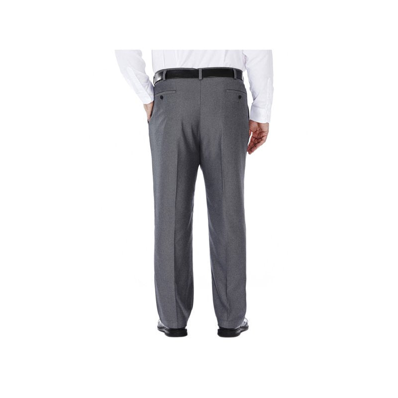 Haggar Big & Tall Cool 18 Heather Solid Pant - Classic Fit 56x30