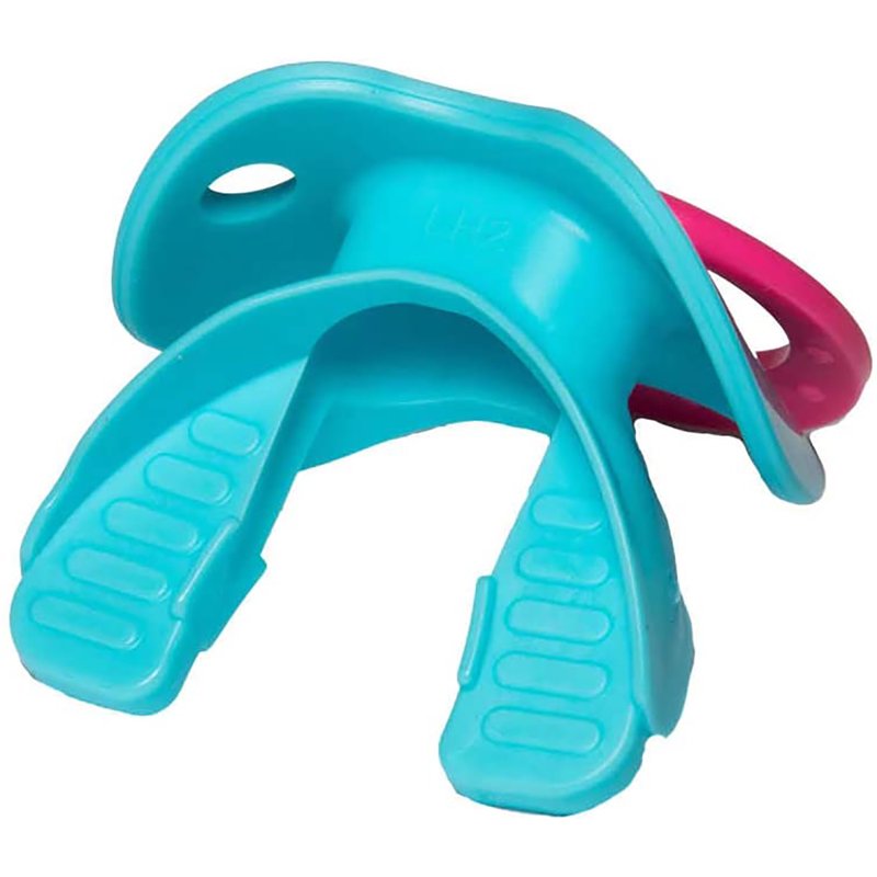 Oxygen Lip Protector Mouthguard for Sports & Braces Baby Blue Pink