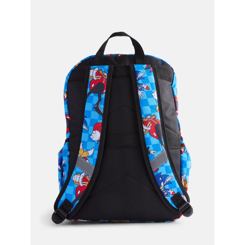 Kids Sonic The Hedgehog 17-Inch Print Backpack - School & Travel