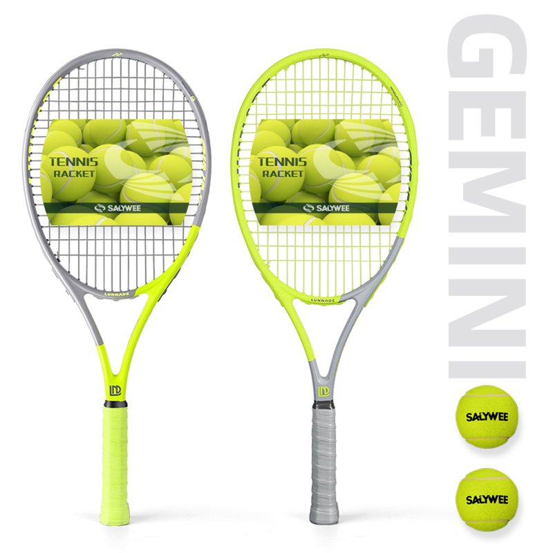 Pro-Grade Carbon Fiber & Aluminum Tennis Racket with Free Bag - Lightweight & Shock Absorbing for Adults