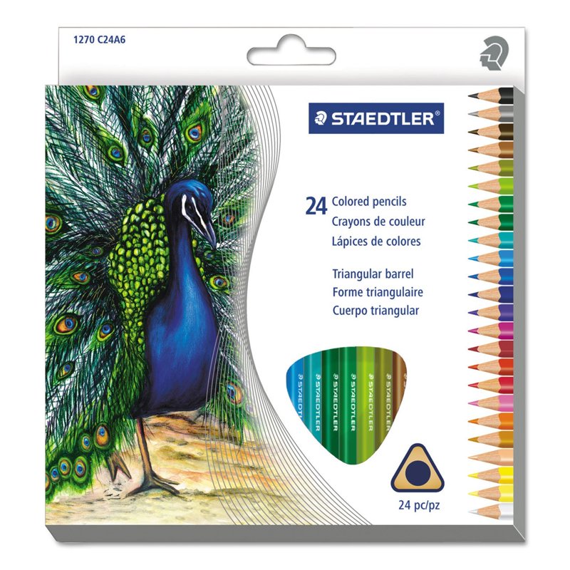 Triangular Barrel Colored Pencils Set - 72 Vibrant Art Supplies for Drawing & Shading