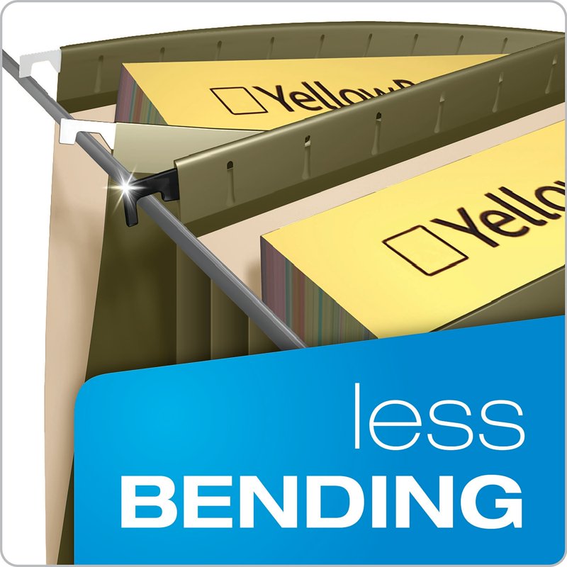 Legal Size Hanging Folder Pockets with SureHook Technology - Green, 4 Pack