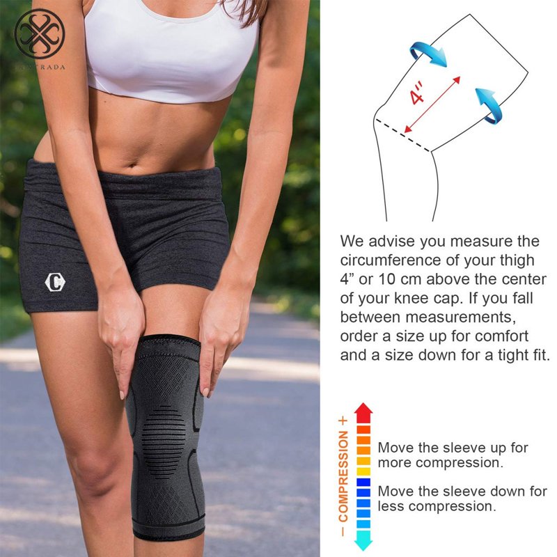Breathable Knee Support Sleeves for Sports Injury Recovery & Pain Relief