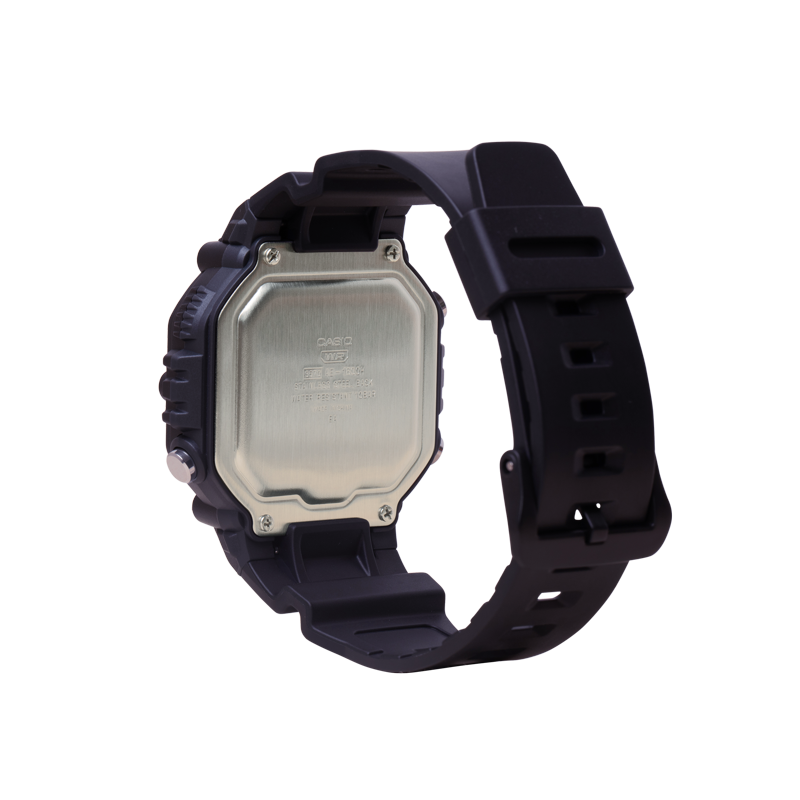 Men's Digital Wristwatch with 10-Year Battery & 100M Water Resistance
