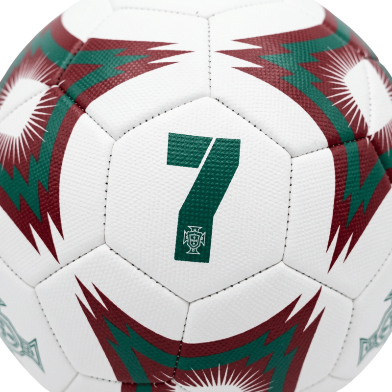 Soccer Ball Size 4 - Portugal Icon Sports No. 7 Official Match Ball, White