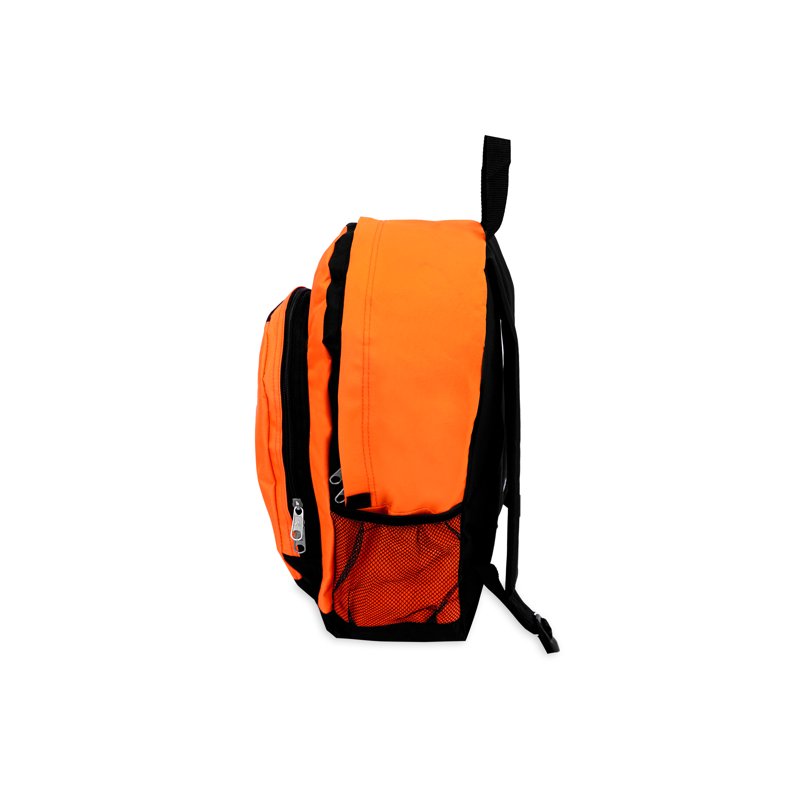 Unisex Backpack with Multiple Pockets - Stylish Colorblocking, 17x5x11 Inches