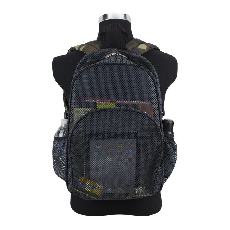 Mesh Backpack with Adjustable Padded Shoulder Straps - Lightweight & Durable