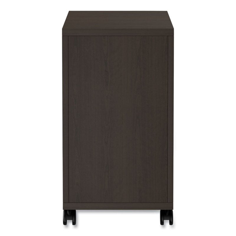 Alera Valencia Mobile File Pedestal - Espresso, 2-Drawer Office Storage
