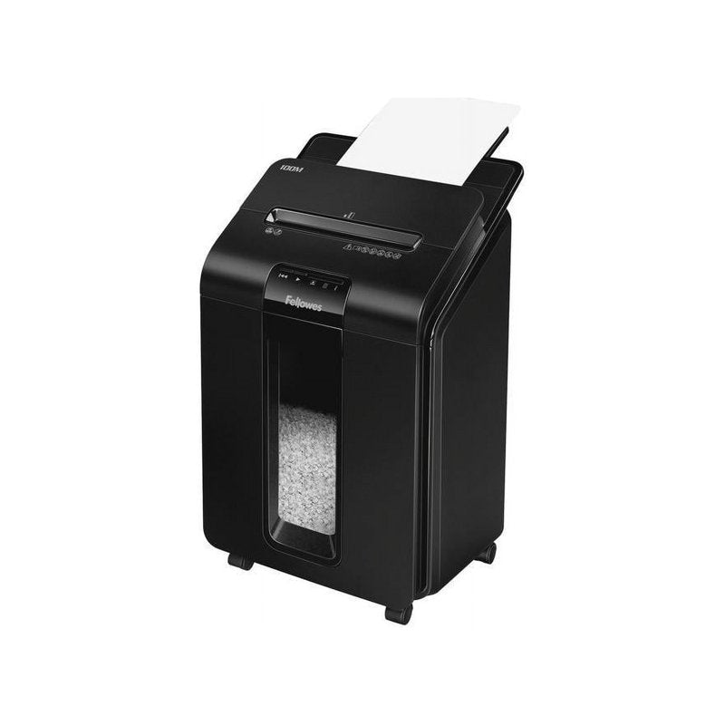 Office Paper Shredder with Auto Feed and Micro-Cut Security - 100 Sheets Capacity