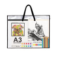 Large 19x25 Inch Art Portfolio Bag with Zipper & Handle for Artwork Storage
