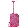Bandana Variation 19 Rolling Backpack R02 - Rockland Rolling Backpack with 13 x 10 x 19 in, 2 Front Pockets
