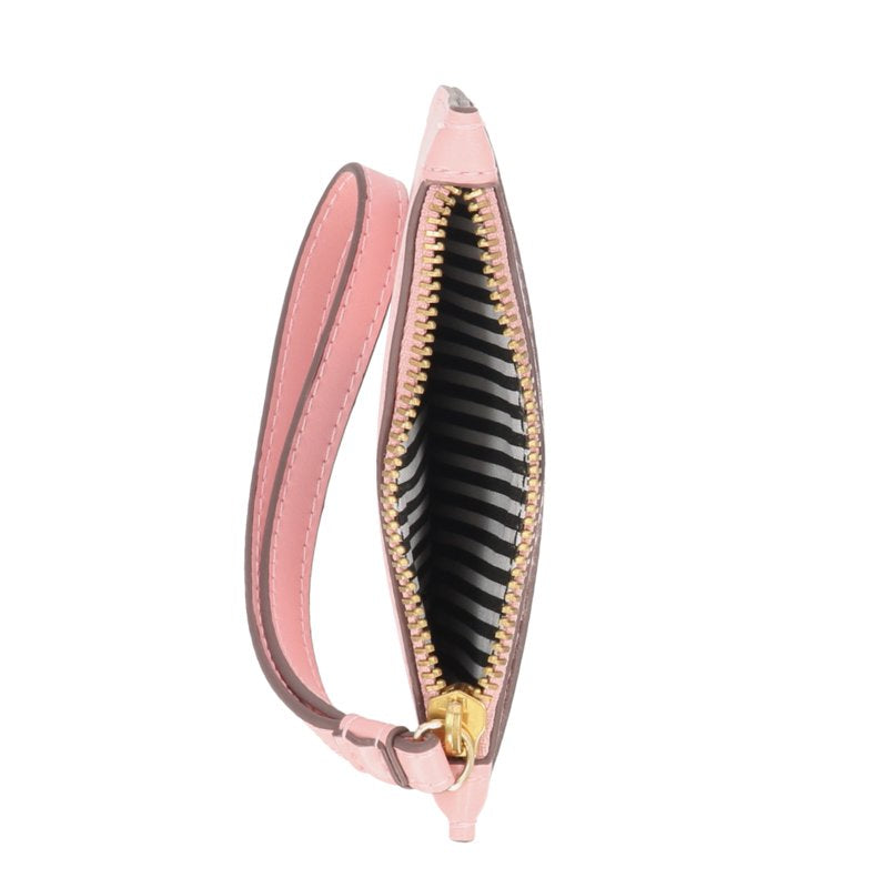 Women's Wristlet Wallet with Zipper Closure and Wrist Strap