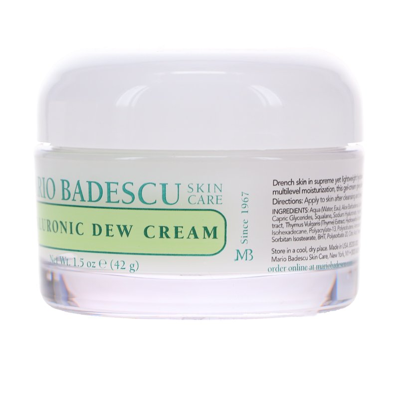 Hyaluronic Dew Cream - Lightweight Moisturizer for Oily & Combination Skin 1.5 oz